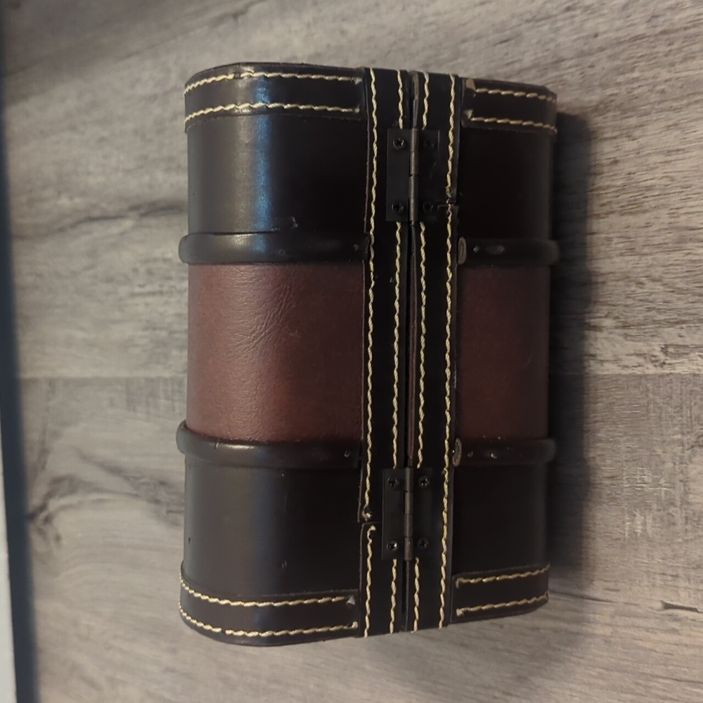 Super Cute Vintage Wood & Leather Purse - Picture 5 of 7